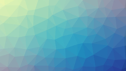Fototapeta premium Abstract blue gradient lowploly of many triangles background for use in design