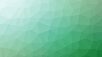 Abstract green gradient lowploly of many triangles background for use in design