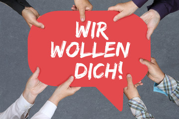 Gruppe Menschen Anstellung Arbeit Business Konzept Job Jobs Bewe