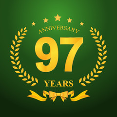 Anniversary emblems template design