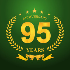 Naklejka premium Anniversary emblems template design