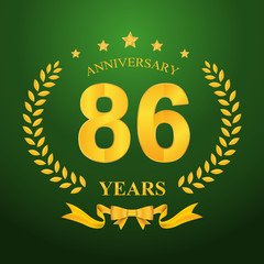Anniversary emblems template design