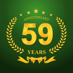 Anniversary emblems template design