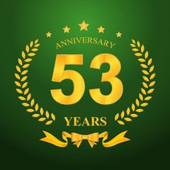 Naklejka premium Anniversary emblems template design