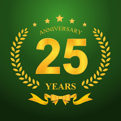 Anniversary emblems template design
