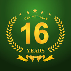 Anniversary emblems template design