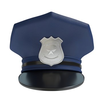 3d illustration of a police hat