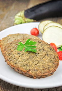 Organic Eggplant And Soy Burger