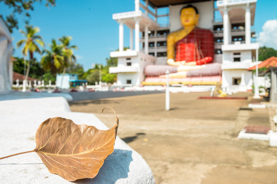 MATARA, SRI LANKA - Weherahena buddhist temple is said be the largest and the first tunnel temple in the world.The 600 feet tunnel was fist build by excavating the mound of earth.