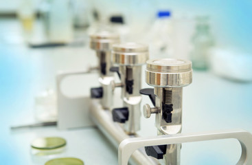 Burner laboratory.  Scientific and healthcare research background.