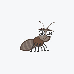 Funny ant. Flat Vector icons for your design