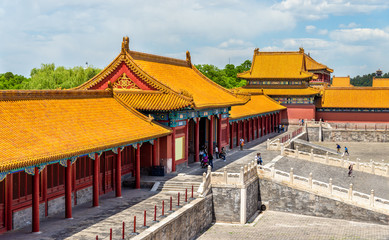 Fototapeta na wymiar View of the Forbidden City or Palace Museum - Beijing