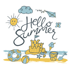 Obraz premium Summer time pattern