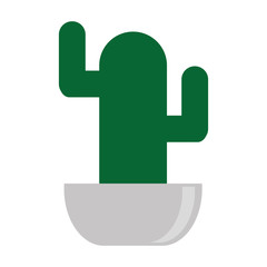 cactus in pot , vector illustration