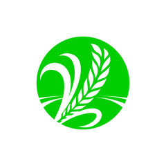 Obraz premium Green Nature Agriculture Loge Designs Vector