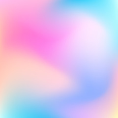 Abstract blur gradient background with trend pastel pink, purple, violet, yellow and blue colors for deign concepts, wallpapers, web, presentations and prints. Vector illustration. - 113987448