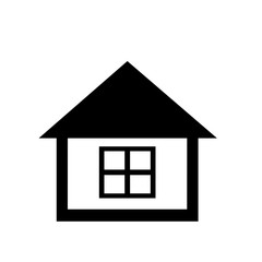 black house with windows,vector graphic