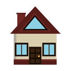 colorful house front view,vector graphic