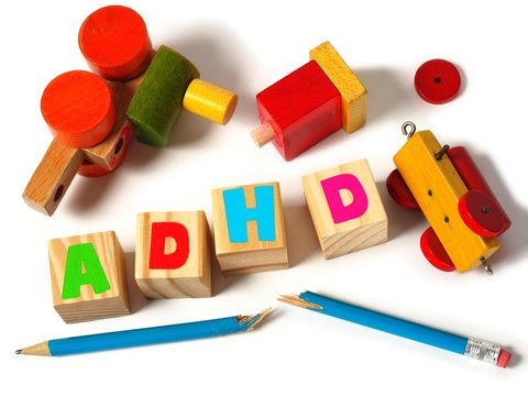 ADHD concept with toys