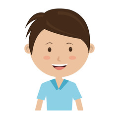 smiling avatar boy,vector graphic