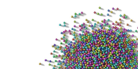 Soccer sport background, 3d rendering