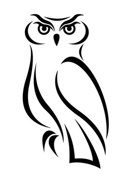 Vector Great Horned Owl