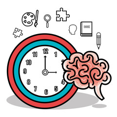 Fototapeta premium educational elements isolated icon design