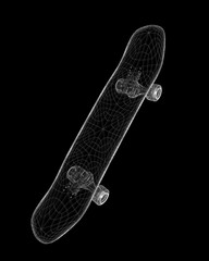 skateboard on background