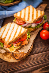 Grilled chicken sandwich