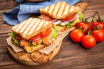 Grilled chicken sandwich