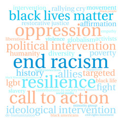 End Racism Word Cloud