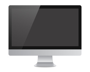 Fototapeta premium Isolated monitor with shadow