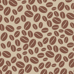 Vector coffee beans background