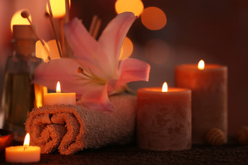 Beautiful spa composition, closeup