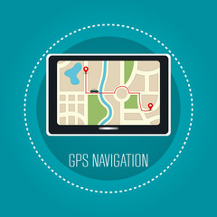 gps navigation design, vector illustration eps10 graphic 