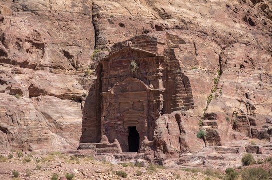 Ancient tomb of Sextius Florentinus in Petra, Jordan