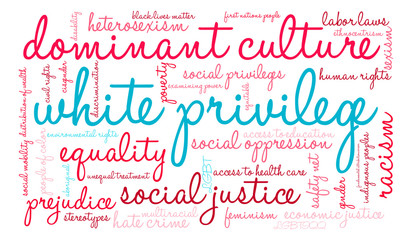 White Privilege Word Cloud