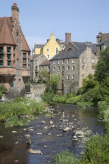 Fototapeta premium Dean Village and River Leith, Edynburg