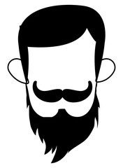 man with mustache and beard