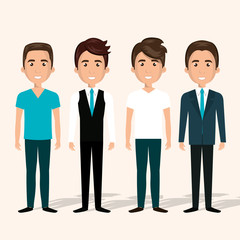 happy young people design, vector illustration eps10 graphic