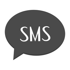 conversation bubble with sms