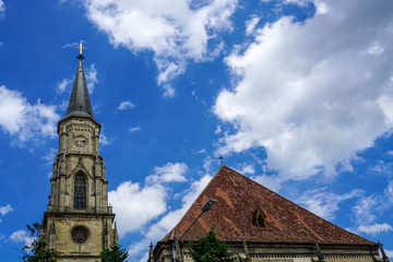 Fototapeta na wymiar Cluj Napoca - the medieval gothic Saint Michael Church