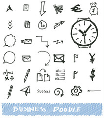 Naklejka premium Business doodles sketch eps10 vector