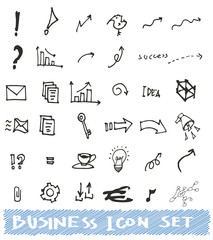 Business doodles sketch eps10 vector