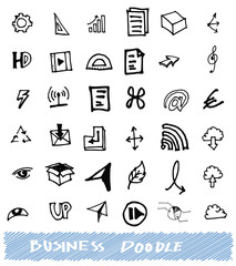 Obraz na płótnie Canvas Business doodles sketch eps10 vector