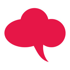 pink conversation bubble