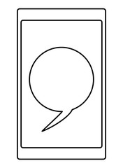 cellphone conversation bubble