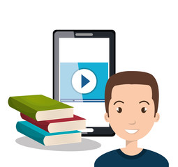 distance education design, vector illustration eps10 graphic 