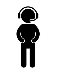 gamer playin video game isolated icon design