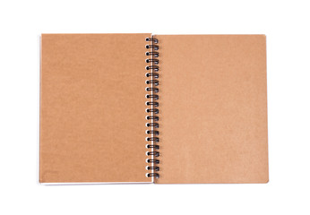 Notepad on white background